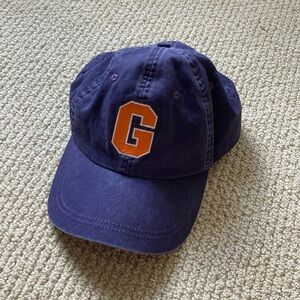 NEW Kate Lord Gettysburg College Blue Hat Ladies Cut Baseball Cap Orange NWOT